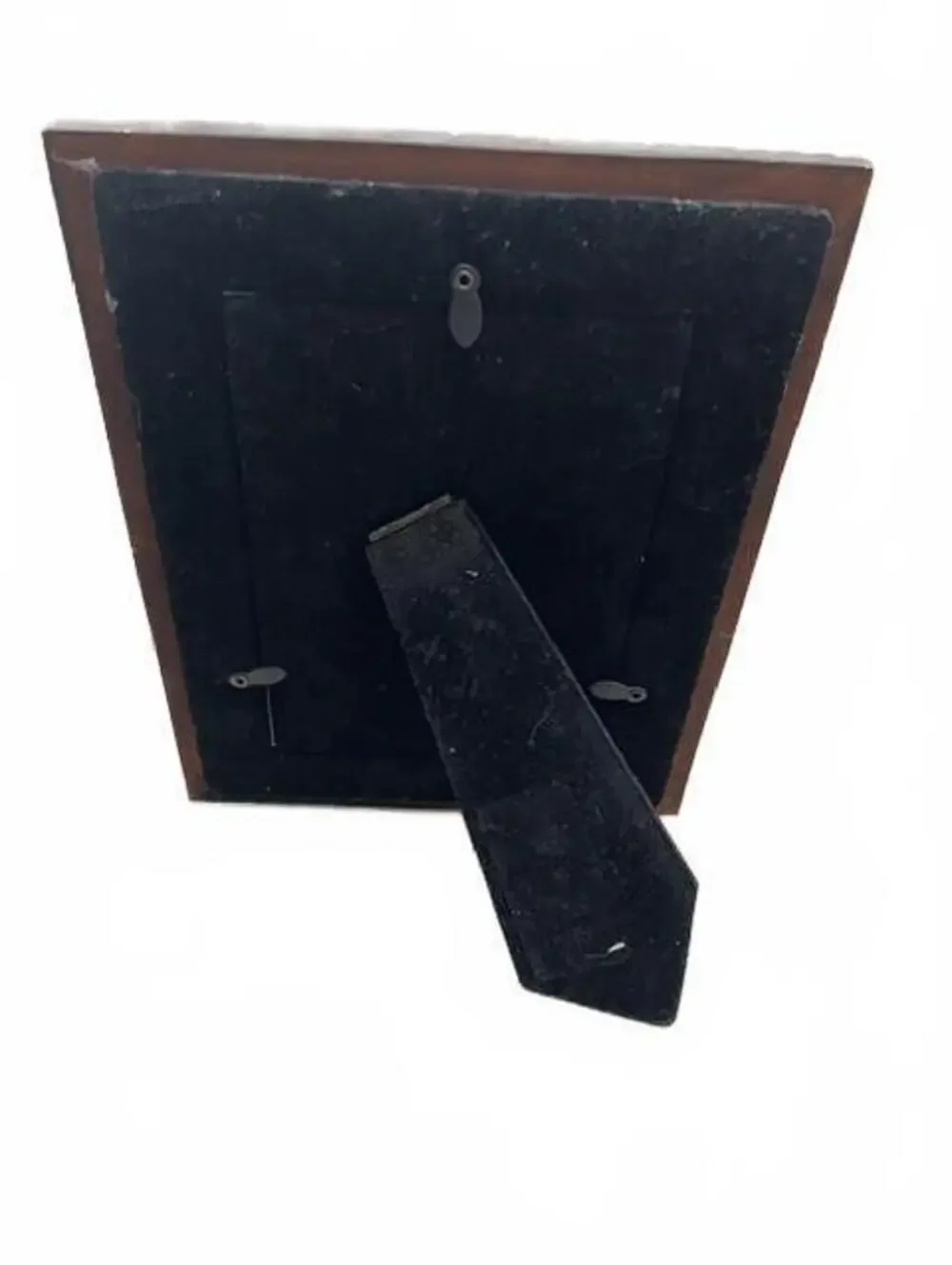 Vintage Burnt Bamboo Picture Frame 5x7 Velvet Backing